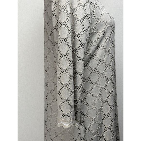 Ronni Nicole Women's Tan Lace Overlay Dress Size 12 Classic Dressy - Picture 4 of 16